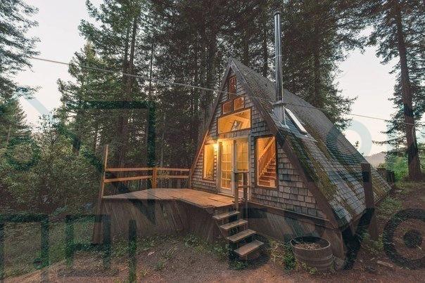 фейховый домик в лесу